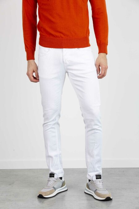 DONDUP-JEANS GEORGE IN BULL STRETCH-DDUP232BS0030PTDP22 BIANCO 36