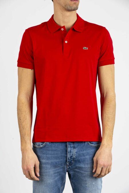 LACOSTE-POLO REGULAR FIT IN COTONE-LCDH2050 ROS 8