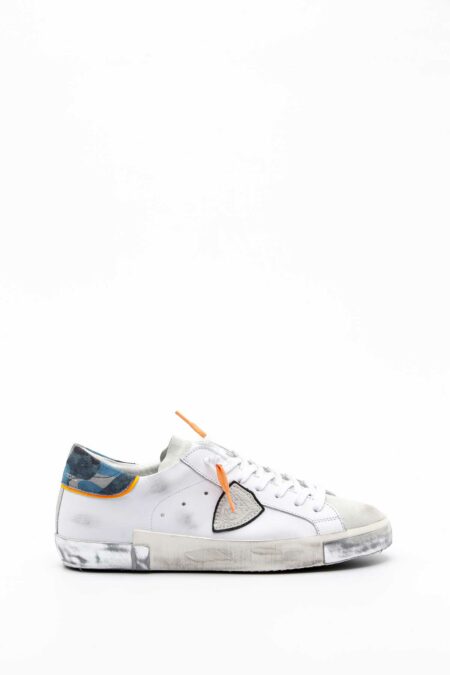 PHILIPPE MODEL-SNEAKERS PRSX VEAU CAMOUFLAGE BLANC-PHPRLUVC10 BIANCA 42