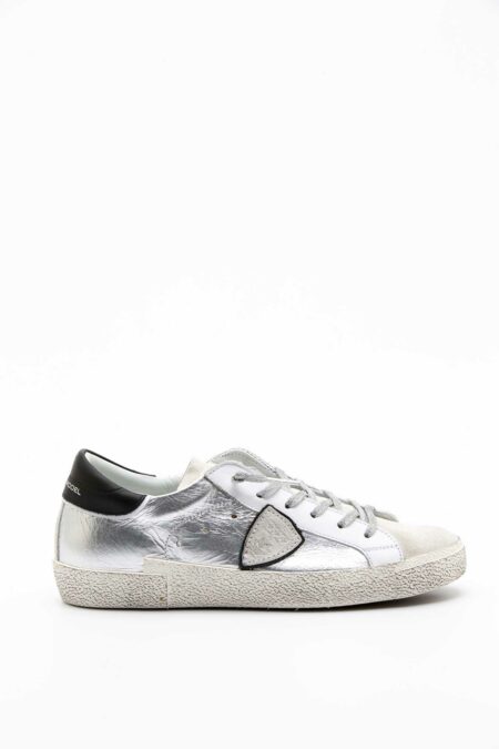 PHILIPPE MODEL-SNEAKERS PRSX METAL ARGENTO-PHPRLDMMX1 ARGENTO 40