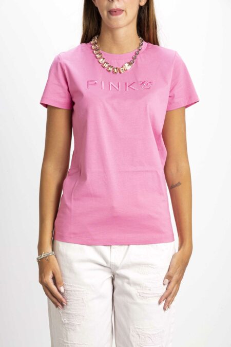 PINKO-T-SHIRT MARCELLE IN JERSEY-PKMARCELLE PINK XS
