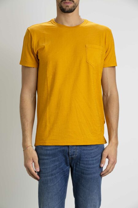 BL'KER VINTAGE CLOTHING-T-SHIRT TASCHINO-BLK231001 OCRA XL