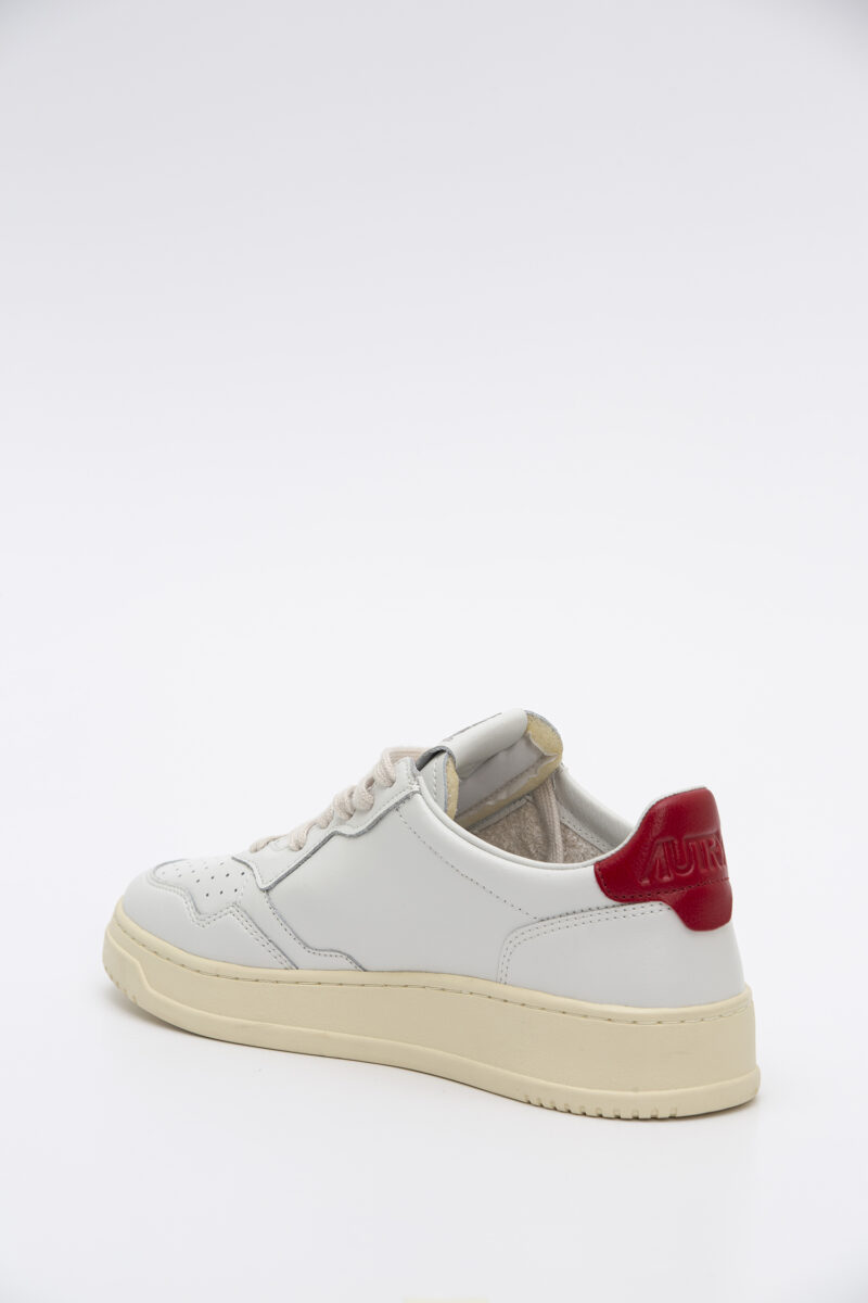 AUTRY-SCARPA MEDALIST LOW LEAT/LEAT WHT/RED-AUAULMLL21 RED 45