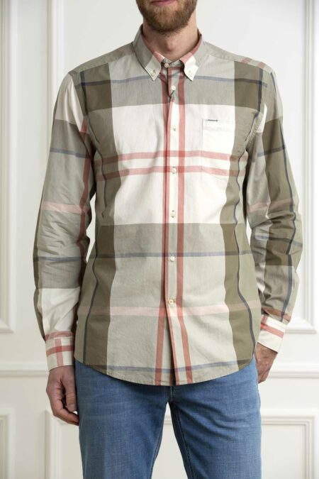 BARBOUR-CAMICIA HARRIS TAILORED-BBMSH5071MSHP24 OLIVE XL