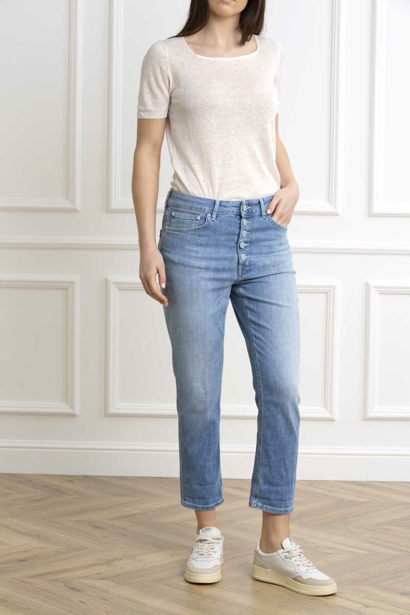 DONDUP-JEANS KOONS GIOIELLO DONNA-DDDP268BDS0145GU7 USED 28