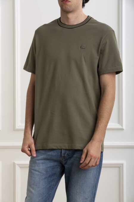 LACOSTE-T-SHIRT UOMO STRETCH-LCTH8174 VERDE 6