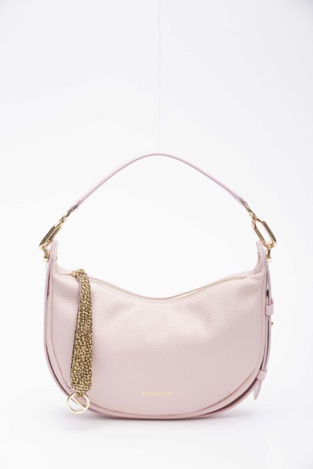 BORBONESE-BORSA HOBO PETITE CHANTILLY-BO923776BB6 ROSA TU