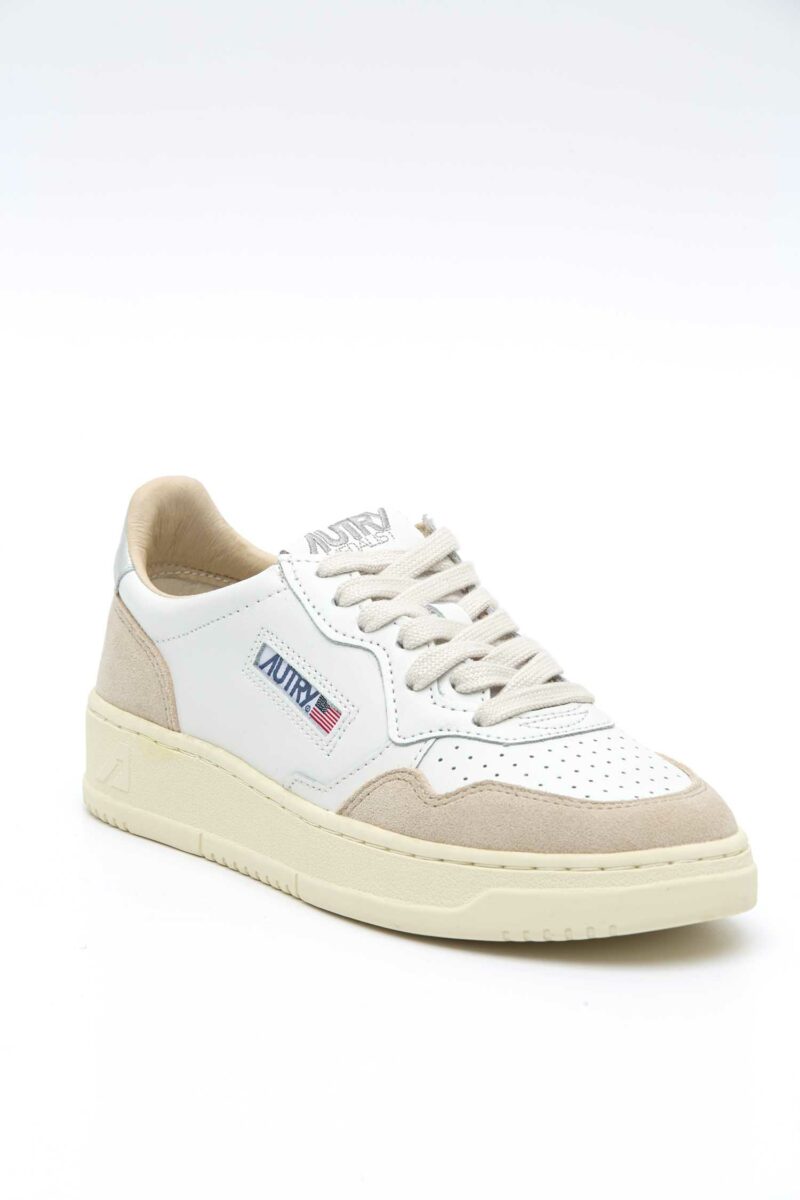 AUTRY-SCARPA L/SUEDE WHT/SILVER MEDALIST-AUAULWLS74 WHITE 41