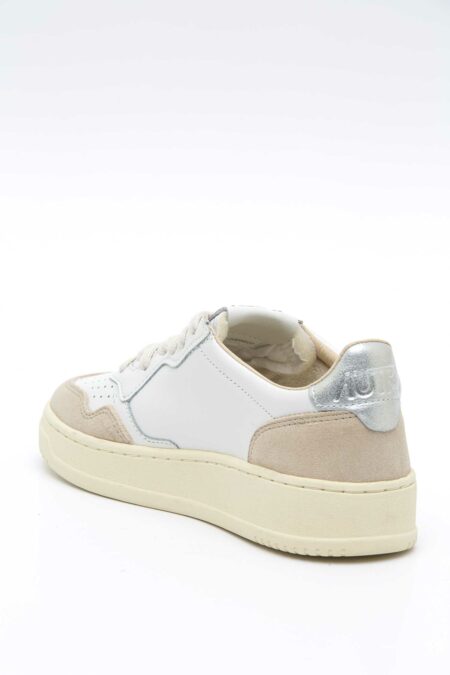 AUTRY-SCARPA L/SUEDE WHT/SILVER MEDALIST-AUAULWLS74 WHITE 41