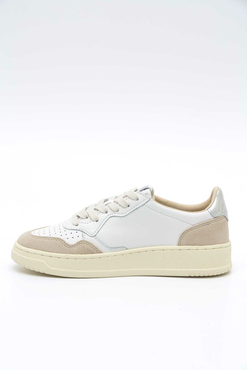 AUTRY-SCARPA L/SUEDE WHT/SILVER MEDALIST-AUAULWLS74 WHITE 41