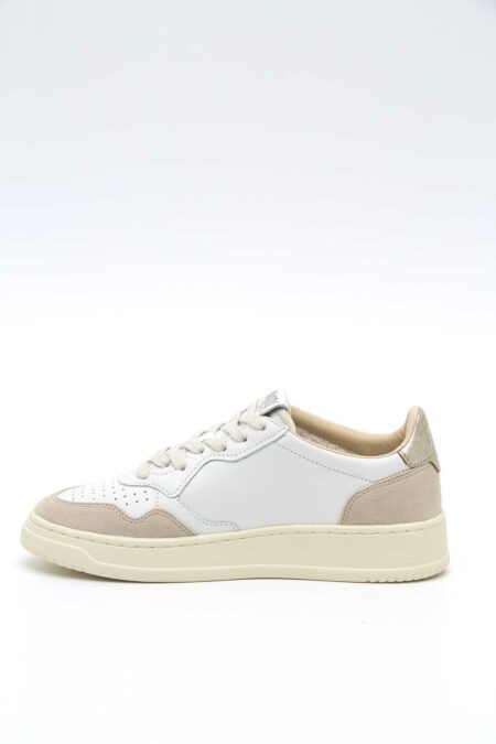 AUTRY-SCARPA L/SUEDE WHT/GOLD MEDALIST-AUAULWLS75 ORO 40