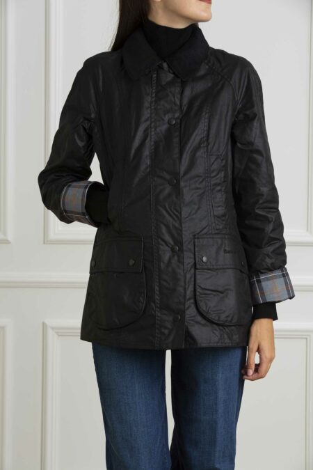 BARBOUR-BEADNELL WAX JACKET-BBLWX0667LWXA4 BLACK 42