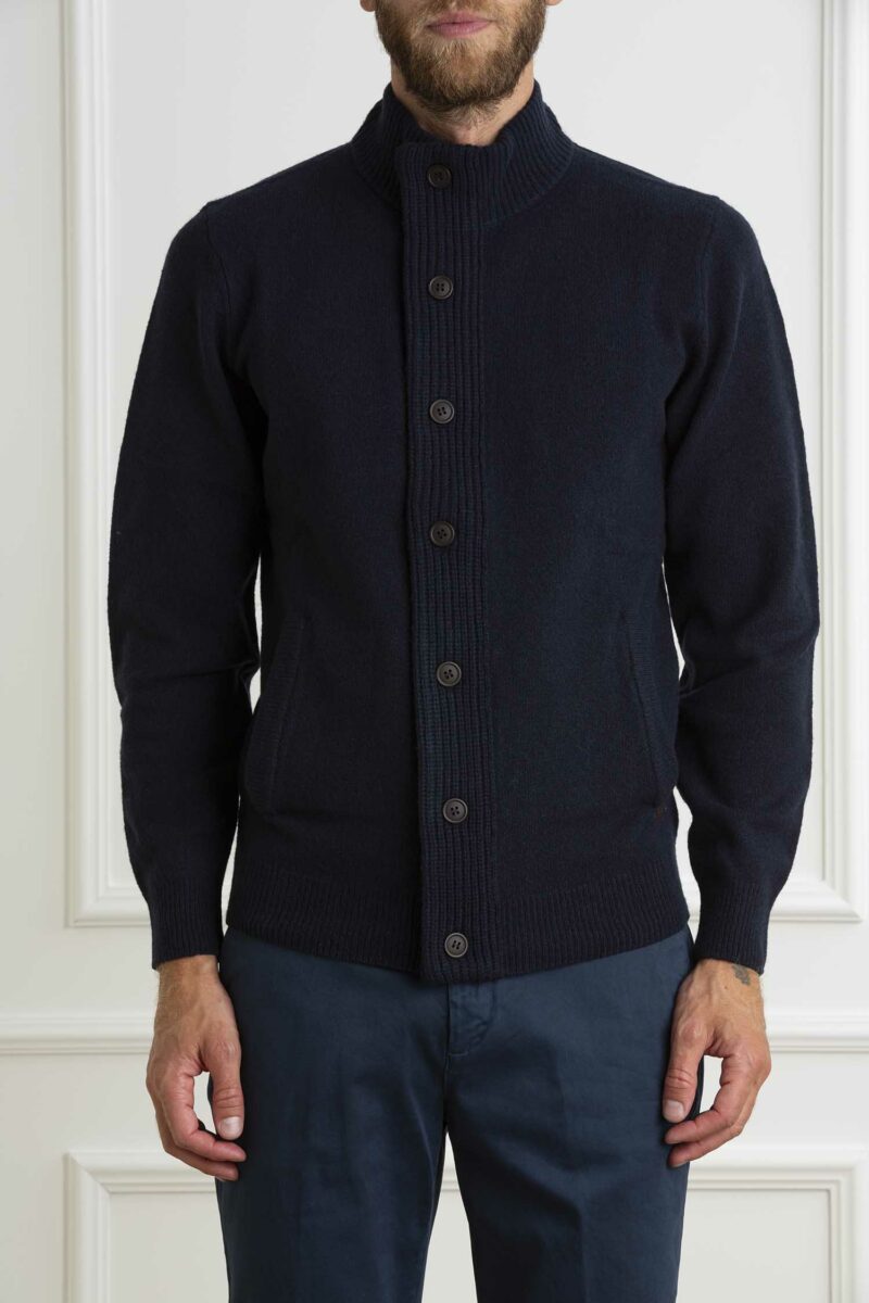 BARBOUR-MAGLIA ESSENTIAL PATCH ZIP-BBMKN0731MKNA4 NAVY XXL