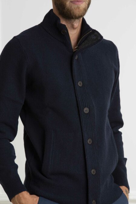 BARBOUR-MAGLIA ESSENTIAL PATCH ZIP-BBMKN0731MKNA4 NAVY XXL