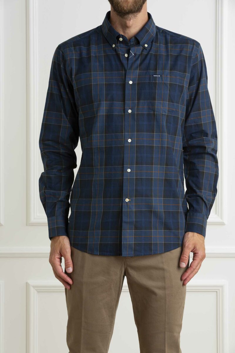 BARBOUR-CAMICIAWETHERAM TAILORED SHIRT-BBMSH4982MSH MIDNIGHT XXL