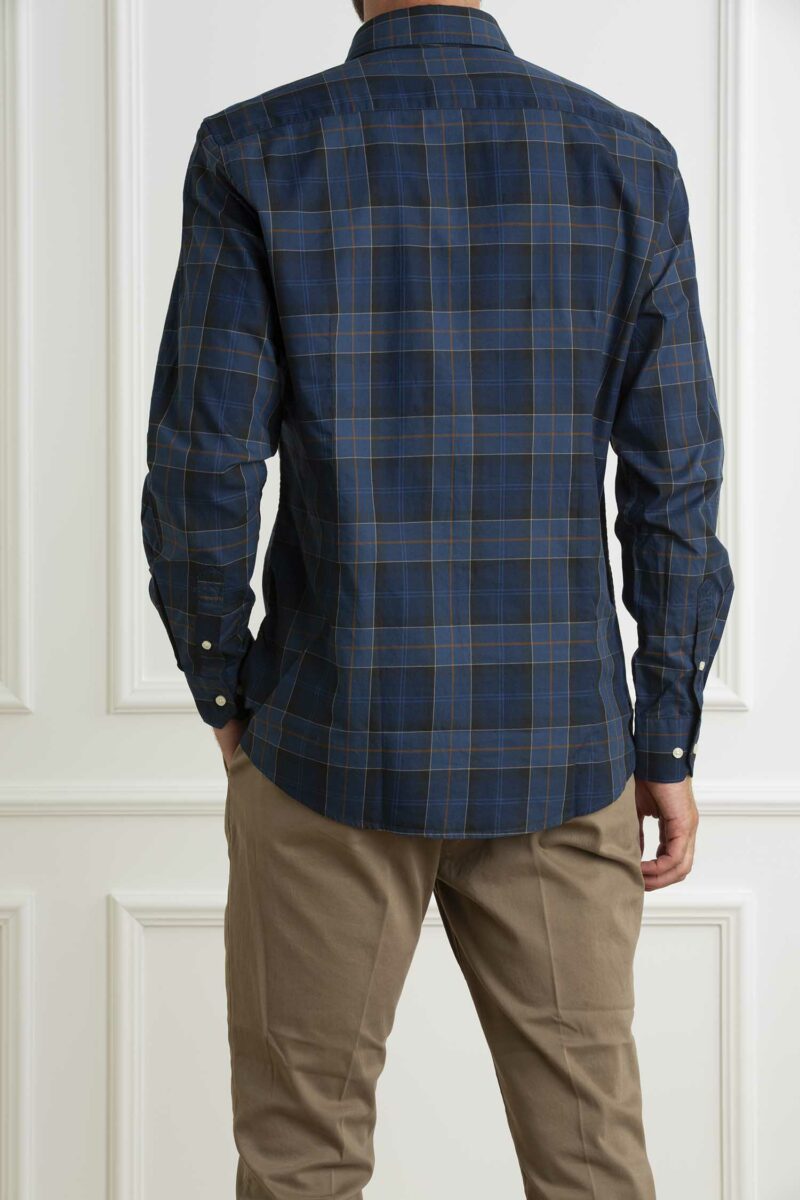 BARBOUR-CAMICIAWETHERAM TAILORED SHIRT-BBMSH4982MSH MIDNIGHT XXL