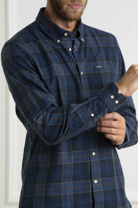 BARBOUR-CAMICIAWETHERAM TAILORED SHIRT-BBMSH4982MSH MIDNIGHT XXL