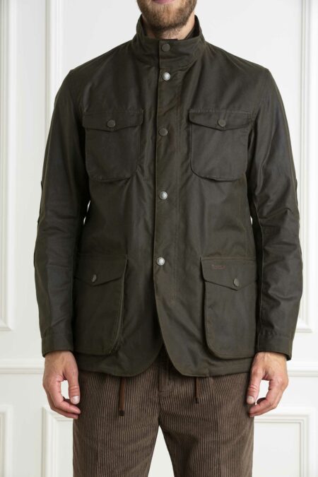 BARBOUR-GIACCA OGSTON WAX-BBMWX0700MWXA4 OLIVE XXL