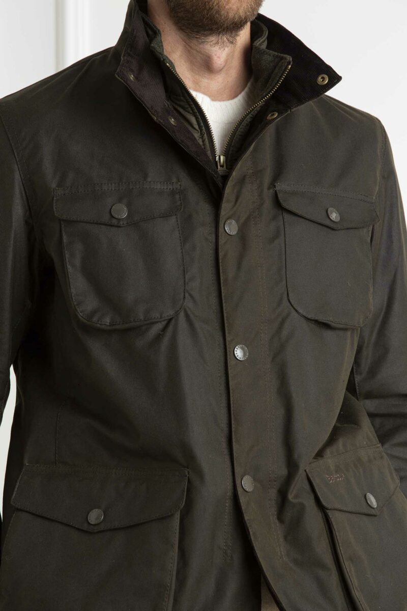 BARBOUR-GIACCA OGSTON WAX-BBMWX0700MWXA4 OLIVE XL