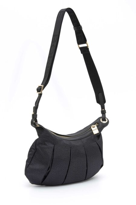 BORBONESE-BORSA HOBO S. C/T-BO933076AH1 DARKBLACK TU