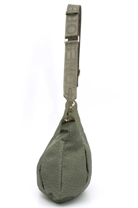 BORBONESE-BORSA HOBO M. C/T-BO933077AH1 MILITARE TU