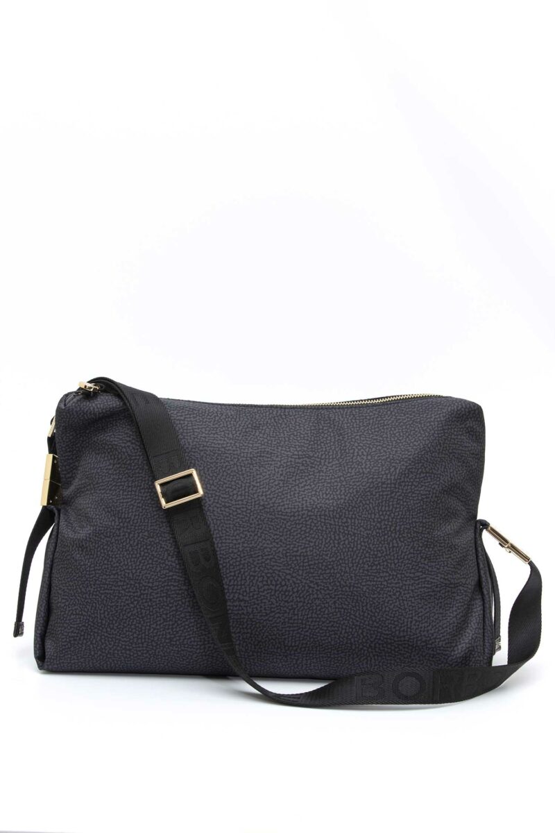 BORBONESE-BORSA CROSS OVER M.-BO933868I15 DARKBLACK TU