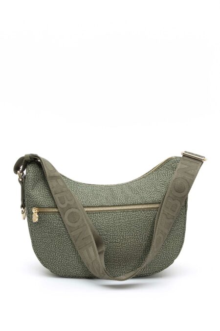 BORBONESE-LUNA BAG SMALL-BO934107I15A4 MILITARE TU