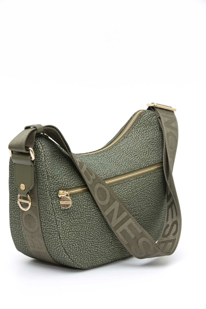 BORBONESE-LUNA BAG SMALL-BO934107I15A4 MILITARE TU