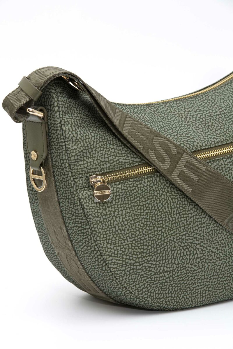 BORBONESE-LUNA BAG MIDDLE-BO934108I15A4 MILITARE TU