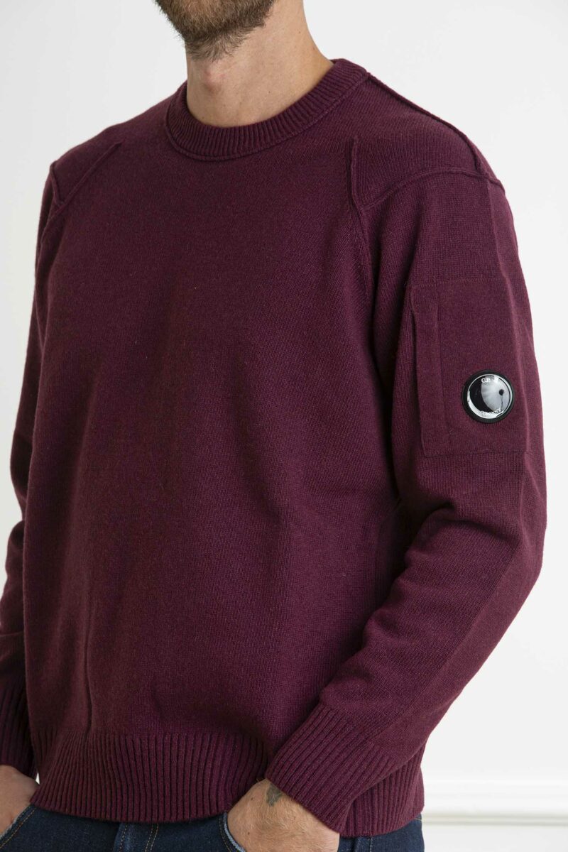 CP COMPANY-MAGLIA GIROCOLLO LAMBSWOOL GRS-CPCMKN047A110149A PURPLE XL