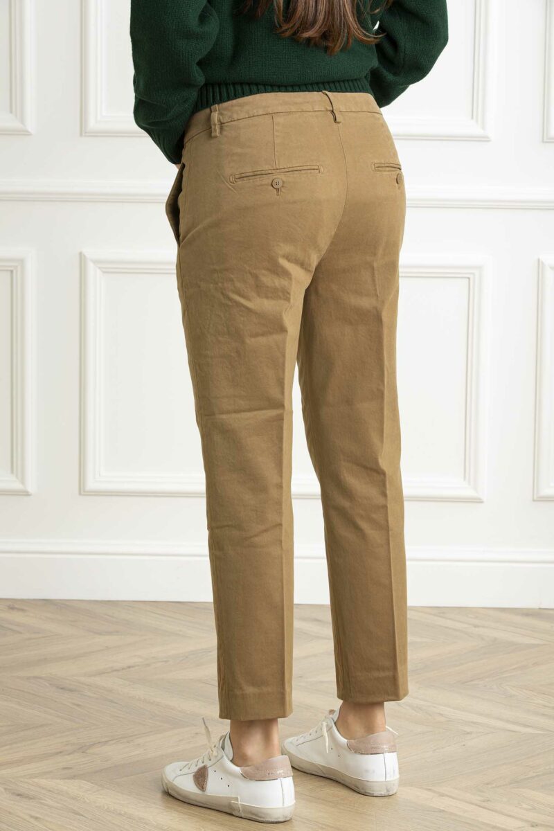 DONDUP-PANTALONE NIMA ZIP PTD-DDDP576ZGSE043 CAMMELLO 31