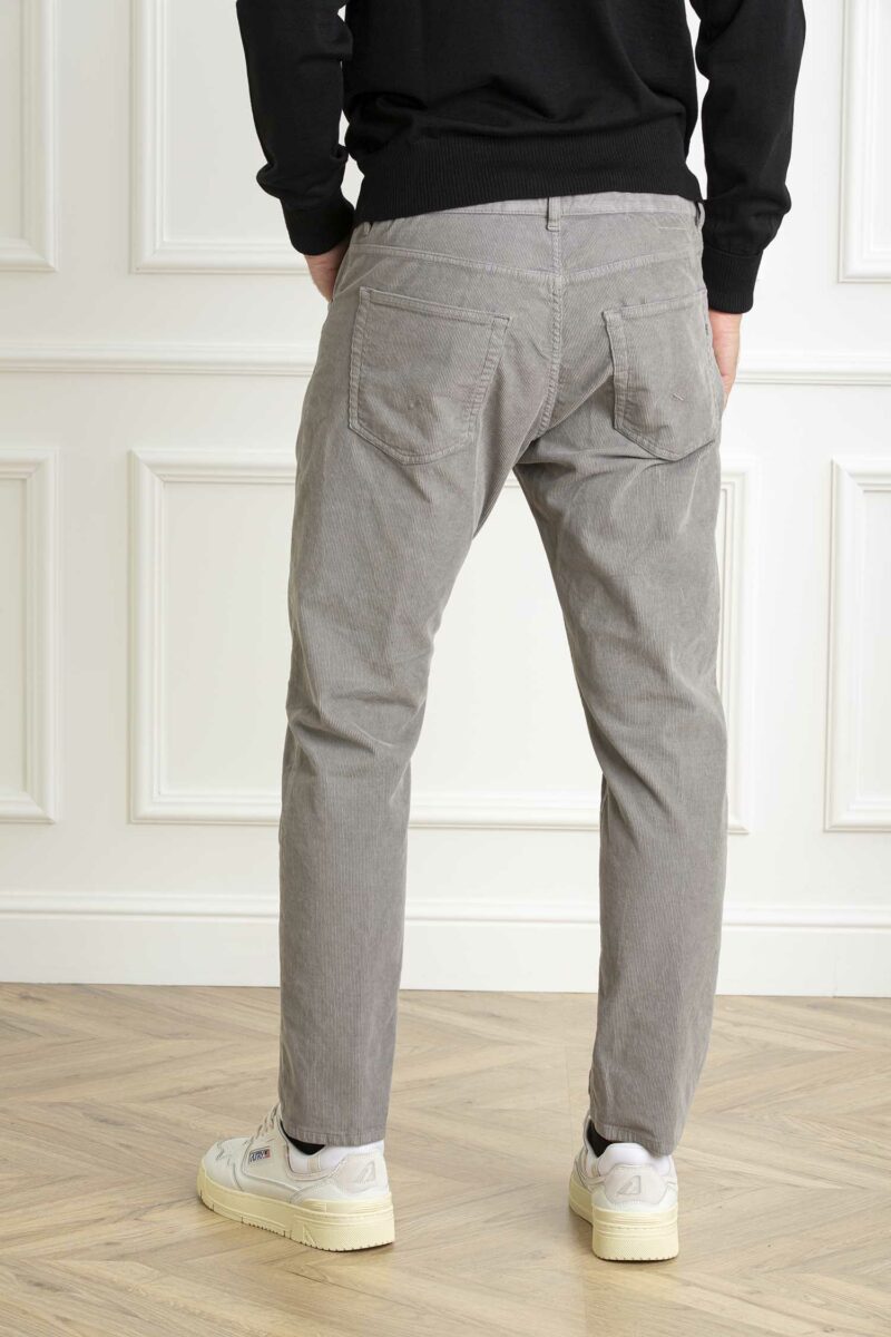 DONDUP-PANTALONE VELLUTO DIAN-DDUP576VS0028PTD GRIGIO 36