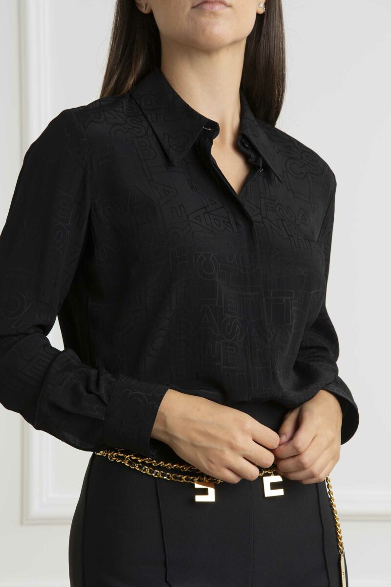 ELISABETTA FRANCHI-CAMICIA-EFCA08446E2 NERO 44