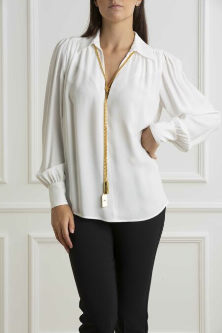 ELISABETTA FRANCHI-CAMICIA-EFCA09346E2 AVORIO 46