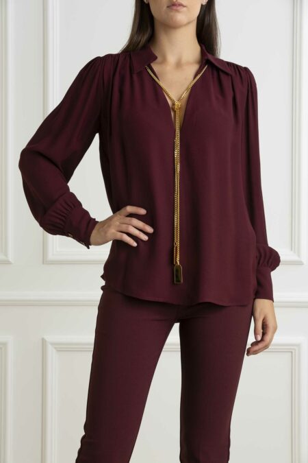 ELISABETTA FRANCHI-CAMICIA-EFCA09346E2 ROUGE 44