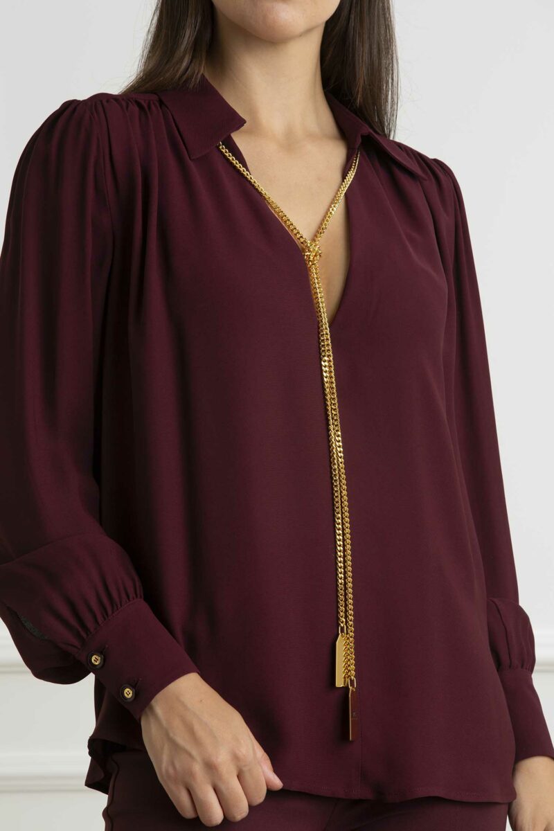 ELISABETTA FRANCHI-CAMICIA-EFCA09346E2 ROUGE 44