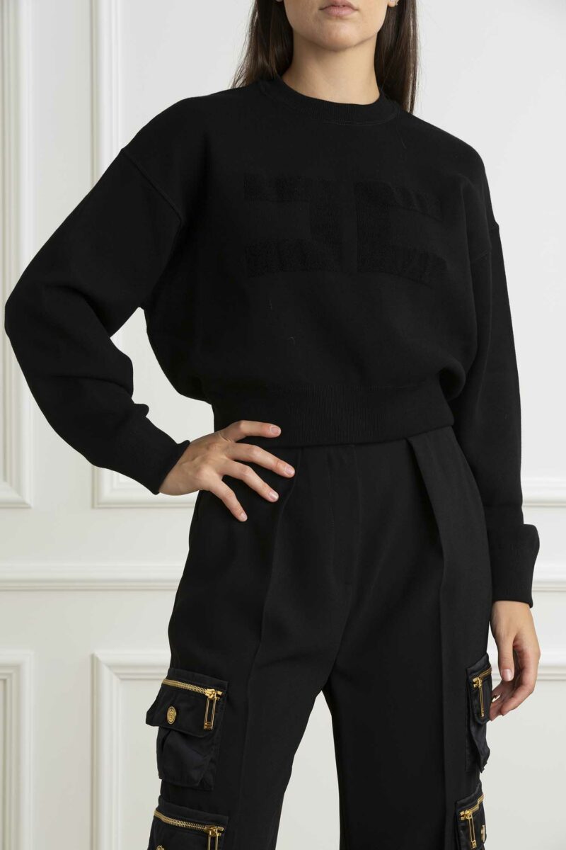 ELISABETTA FRANCHI-MAGLIA TRICOT-EFMK76Q46E2 NERO 40