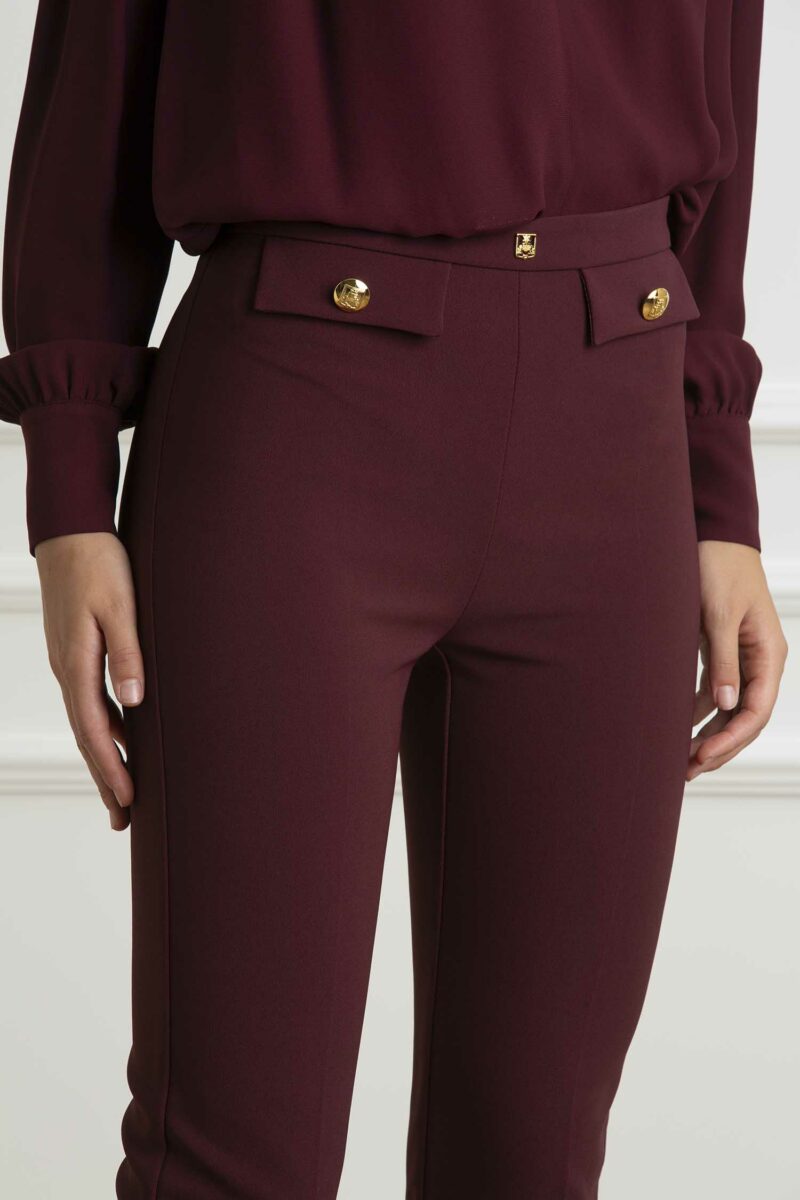 ELISABETTA FRANCHI-PANTALONE-EFPA02446E2 ROUGE 44