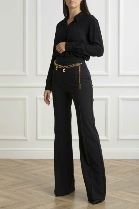 ELISABETTA FRANCHI-PANTALONE-EFPAT3546E2 NERO 44