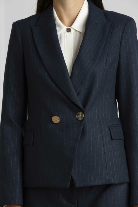 LIU JO-BLAZER SLIM-LJCF4316T2587 BLU 44