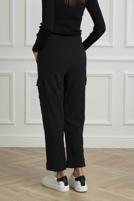 LIU JO-PANTALONE CARGO-LJCF4449T2624 NERO 44