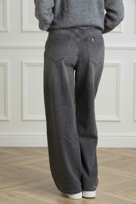 LIU JO-PANTALONE BAGGY WIDE LEG REG.W.-LJUF4129DS048 GREY 28