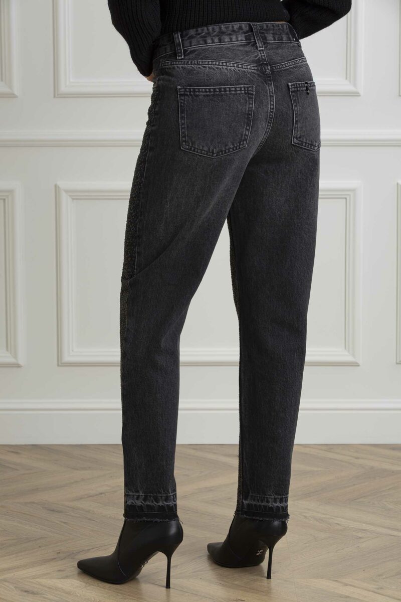 LIU JO-PANTALONE CROPPED STRAIGHT H.W.-LJUF4152DS059 BLACK 29