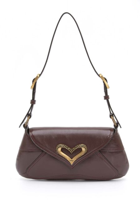 PINKO-BORSA SHOULDER CLASSIC FL PELLE-PK103763A1EO CIOCCOLATO TU