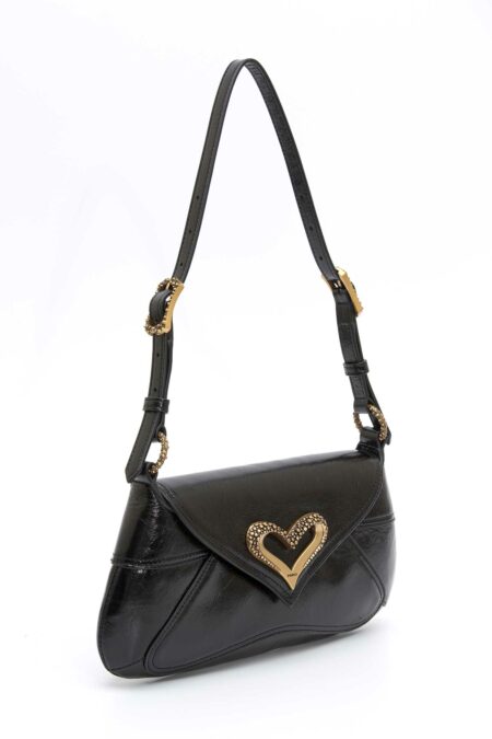 PINKO-BORSA SHOULDER CLASSIC FL PELLE-PK103763A1EO NERO TU