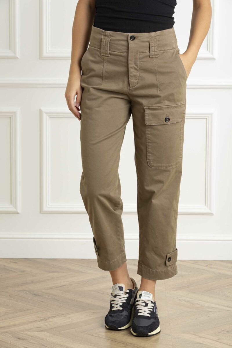 PINKO-PANTALONE GLOBO RASO-PKGLOBO MARRONE 42