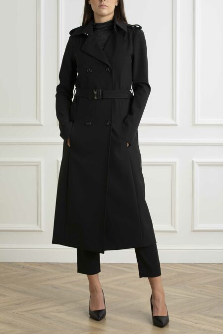 PATRIZIA PEPE-TRENCH-PP8O0137A2AW NERO 44