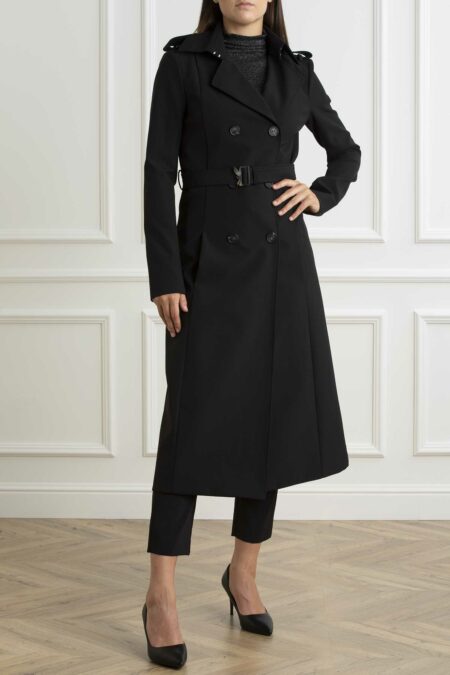 PATRIZIA PEPE-TRENCH-PP8O0137A2AW NERO 44