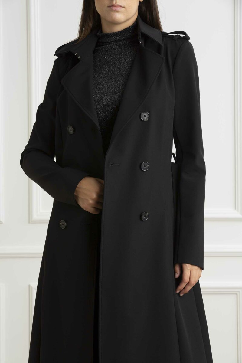 PATRIZIA PEPE-TRENCH-PP8O0137A2AW NERO 44