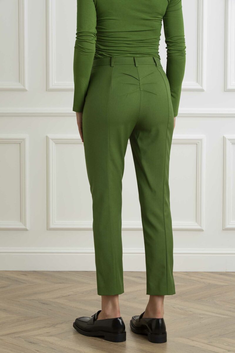 PATRIZIA PEPE-PANTALONE SIGARETTA-PP8P0614A106 GREEN 42